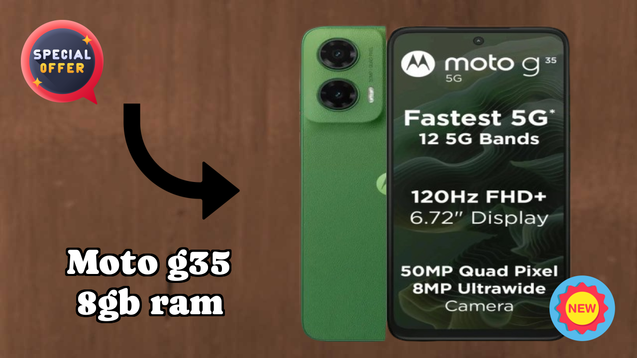 Moto G35 8GB RAM Display Size: 6.72 Inches (17.07 Cm) Screen Review